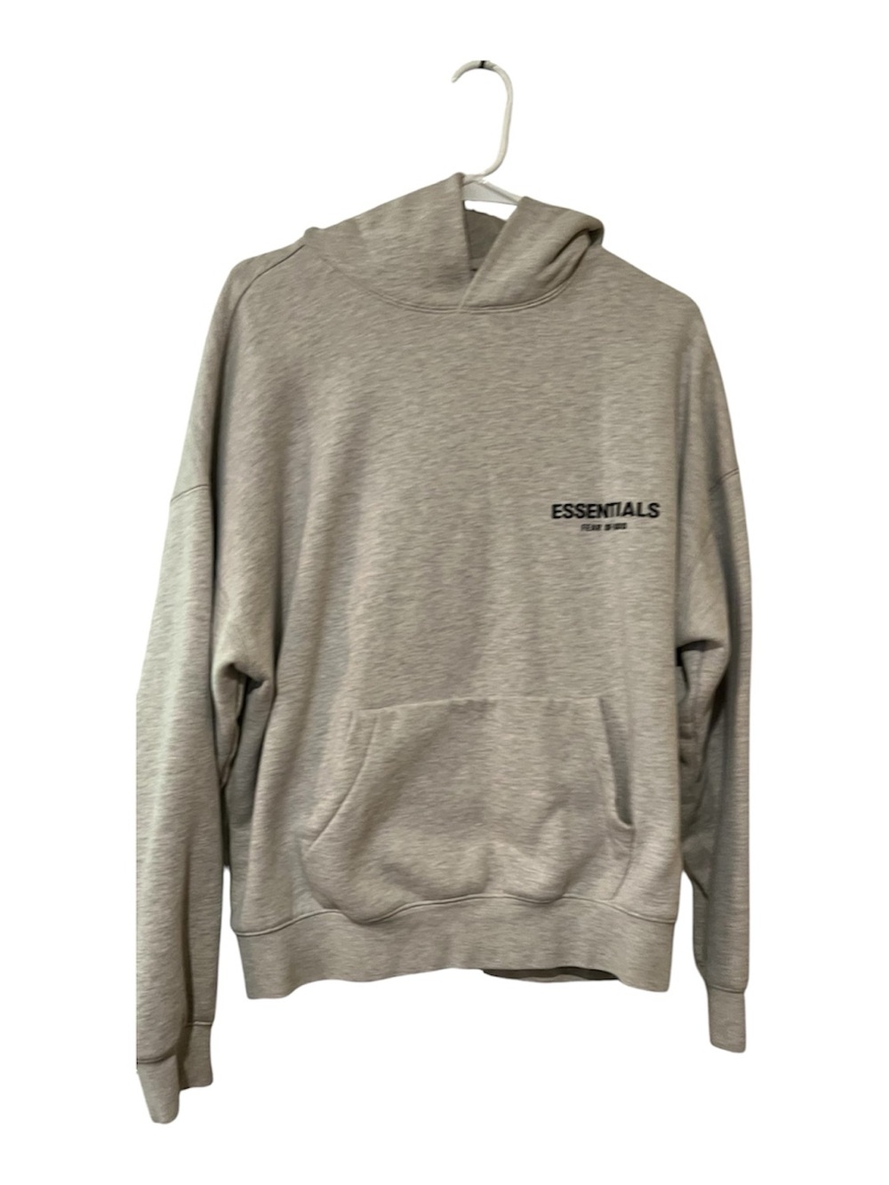 ESSENTIALS Men's Heather Gray Pullover Hoodie
